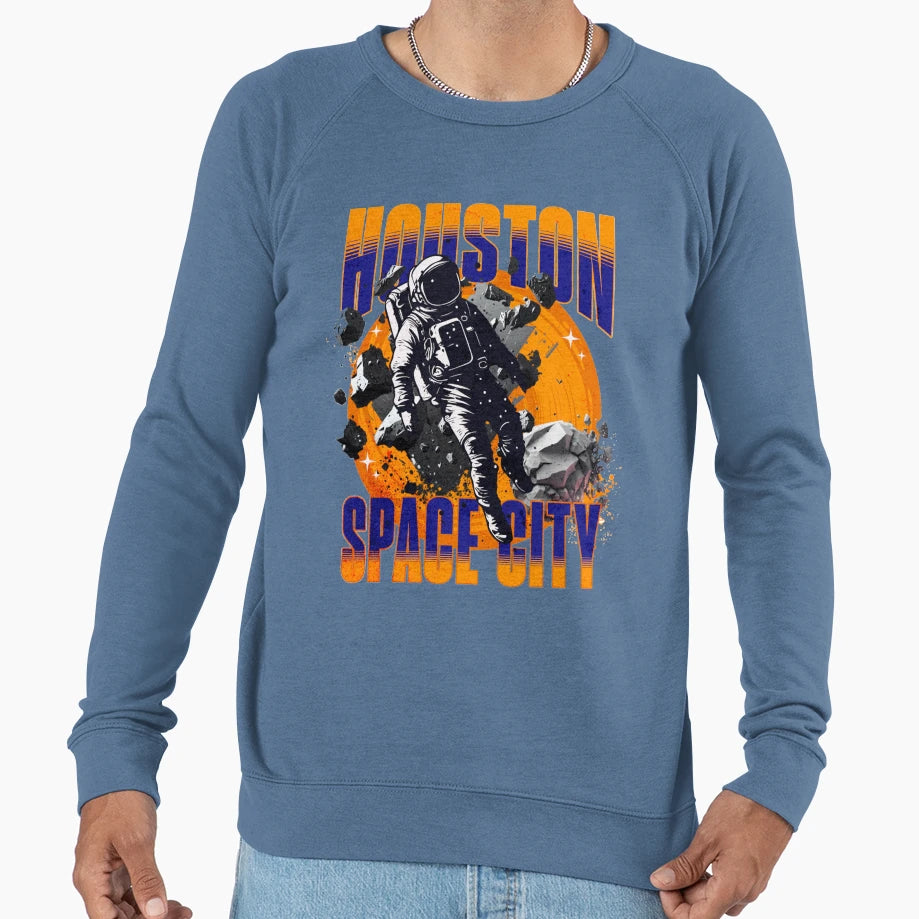 Houston Space City Sweatshirt - Unique Graphic Men Women - T-Shirt, Sweatshirt, Hoodie