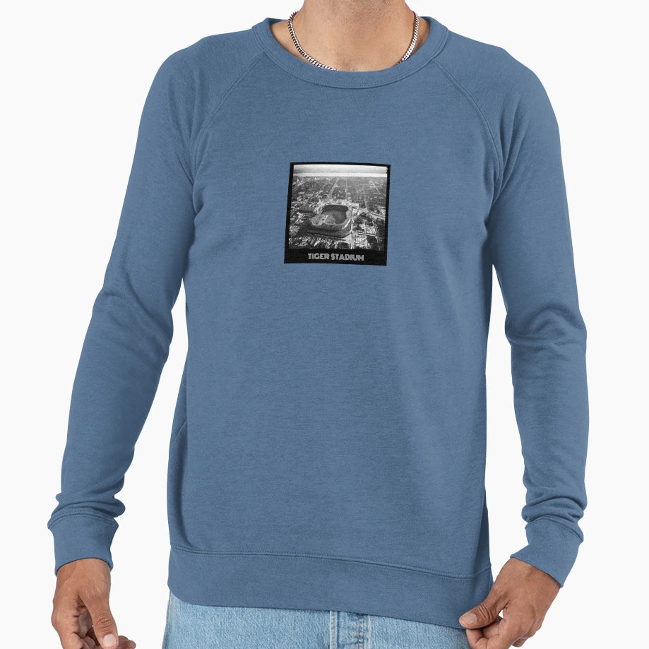 Tiger Stadium Blue Sweatshirt - Unique Graphic Unisex - T-Shirt, Sweatshirt, Hoodie