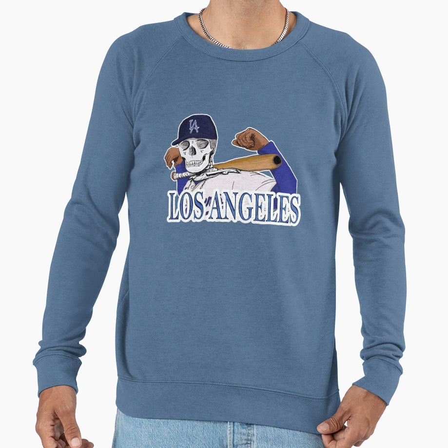 Los Angeles Skull Player Sweatshirt - Fun Novelty Design Men Women - T-Shirt, Sweatshirt, Hoodie