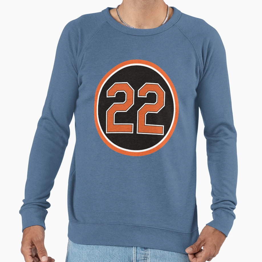 Jim Palmer 22 Jersey Number Sweatshirt - Trendy Graphic Men Women - T-Shirt, Sweatshirt, Hoodie