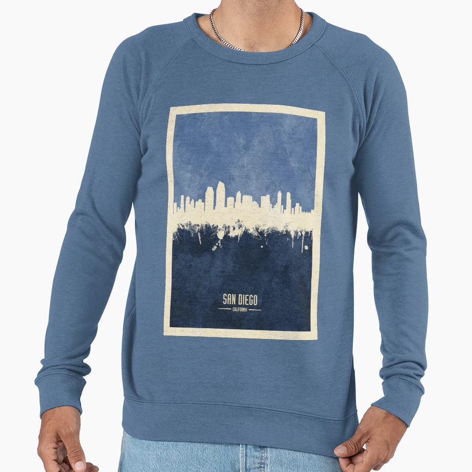 San Diego California Skyline Sweatshirt - Streetwear Style Unisex - T-Shirt, Sweatshirt, Hoodie