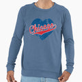 I Love Chicago Illinois Baseball Sweatshirt - Streetwear Style Men Women - T-Shirt, Sweatshirt, Hoodie