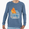 Detroit Sports Dumpster Fire Sweatshirt - Casual Everyday Wear Unisex - T-Shirt, Sweatshirt, Hoodie