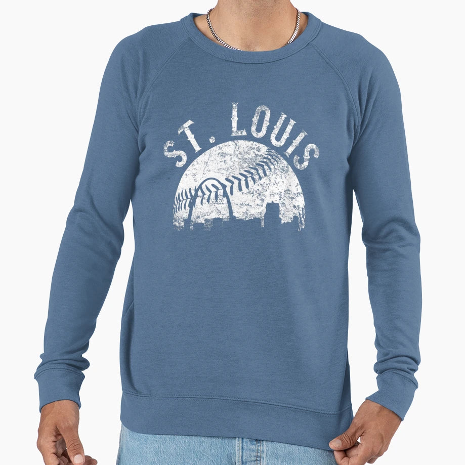 St Louis Missouri Skyline Sweatshirt - Aesthetic Graphic Men Women - T-Shirt, Sweatshirt, Hoodie