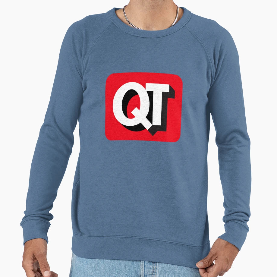 Serene Quiktrip Abear Qt Hilltop Sweatshirt - Minimalist Print for Adults - T-Shirt, Sweatshirt, Hoodie