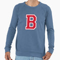 Red Varsity Letter B Sweatshirt - Custom Art Print Men Women - T-Shirt, Sweatshirt, Hoodie