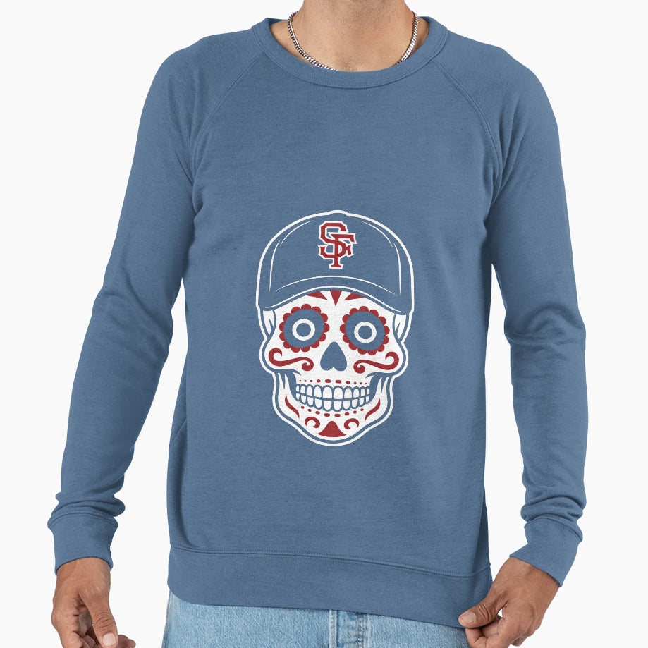 San Francisco Mexican Sugar Skull Sweatshirt - Custom Art Print Men Women - T-Shirt, Sweatshirt, Hoodie