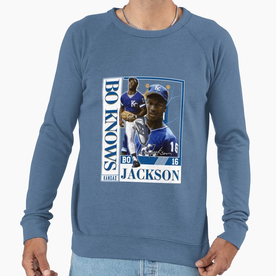 Bo Jackson Bo Knows Signature Sweatshirt - Fun Novelty Design Men Women - T-Shirt, Sweatshirt, Hoodie