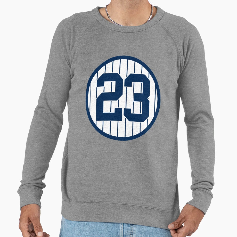 Don Mattingly 23 Jersey Number Sweatshirt - Unique Graphic Men Women - T-Shirt, Sweatshirt, Hoodie