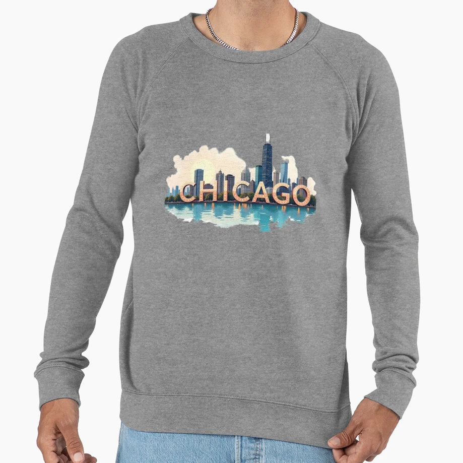 Chicago Sweatshirt - Graphic Print for Adults - T-Shirt, Sweatshirt, Hoodie