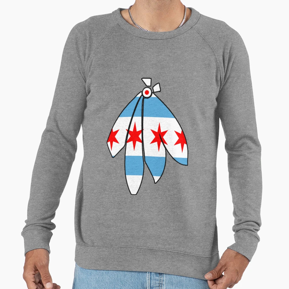 Chicago Feather Sweatshirt - Streetwear Style Unisex - T-Shirt, Sweatshirt, Hoodie