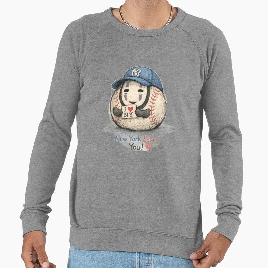 No Face New York Ball Sweatshirt - Graphic Print Unisex - T-Shirt, Sweatshirt, Hoodie