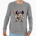 Minnie Mouse Strikes Out Sweatshirt - Casual Everyday Wear Unisex - T-Shirt, Sweatshirt, Hoodie