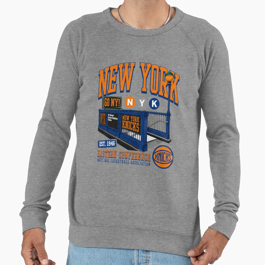 New York Knicks Mitchell Sweatshirt - Custom Art Print for Adults - T-Shirt, Sweatshirt, Hoodie