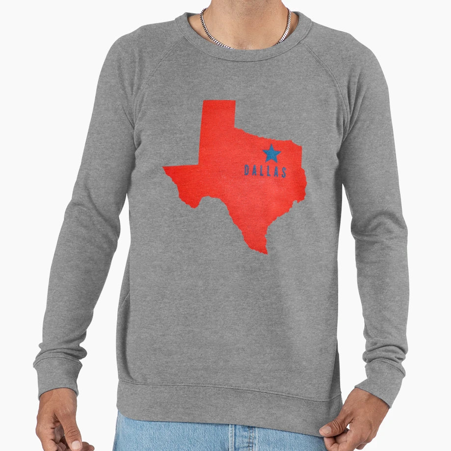 Dallas Texas Sweatshirt - Casual Everyday Wear for Adults - T-Shirt, Sweatshirt, Hoodie