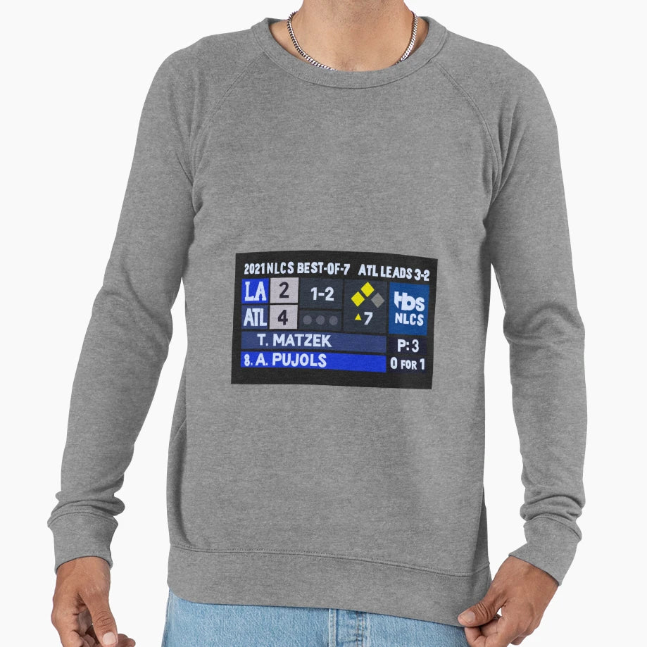 Tyler Matzek Game 6 Scoreboard Sweatshirt - Minimalist Print for Adults - T-Shirt, Sweatshirt, Hoodie