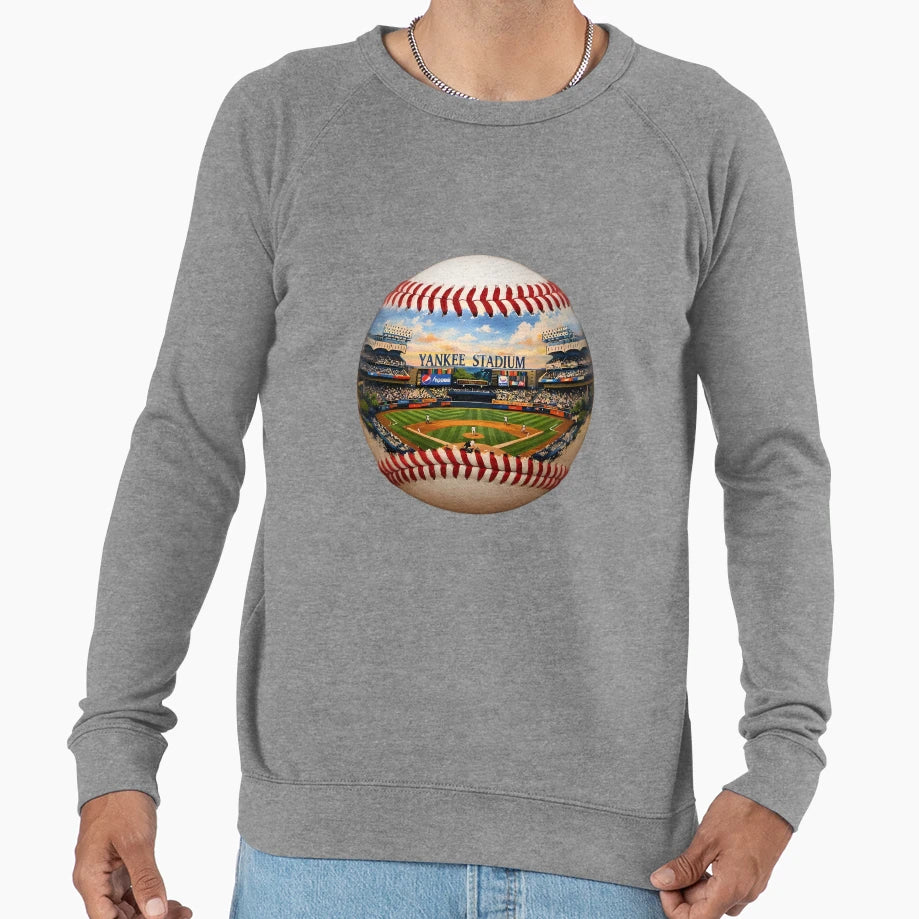 Yankee Stadium Art Sweatshirt - Minimalist Print for Adults - T-Shirt, Sweatshirt, Hoodie