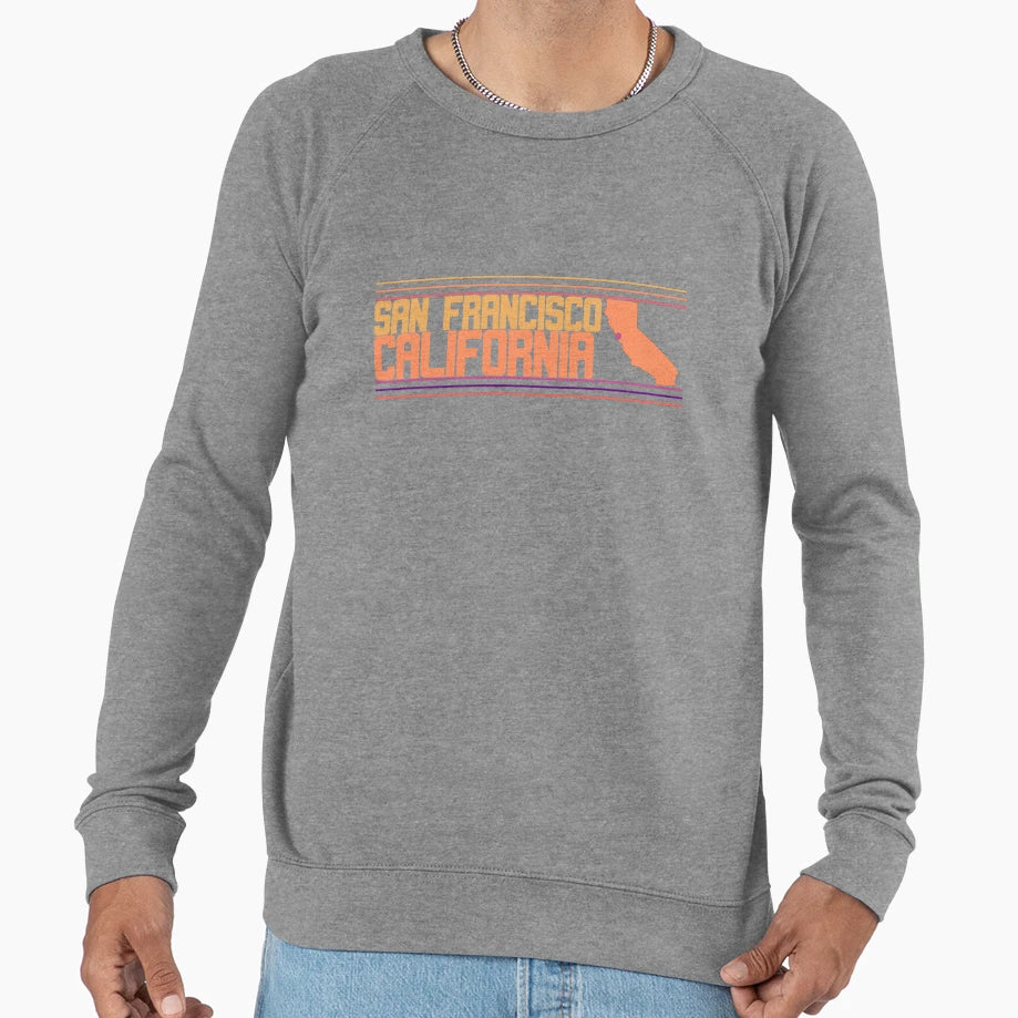 San Francisco California City Marked Sweatshirt - Custom Art Print Unisex - T-Shirt, Sweatshirt, Hoodie
