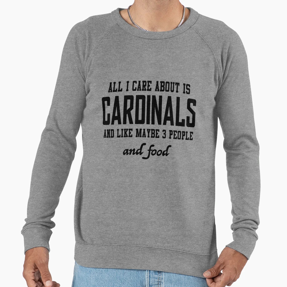 All I Care About Is Cardinals And Sweatshirt - Minimalist Print for Adults - T-Shirt, Sweatshirt, Hoodie