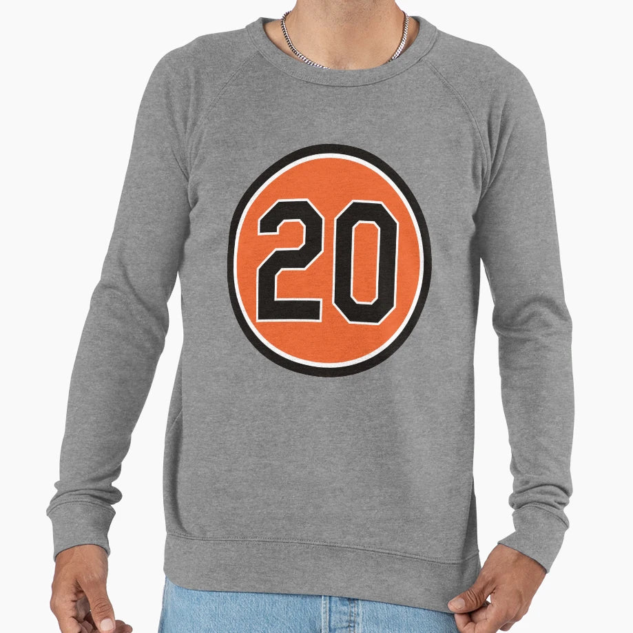 Frank Robinson 20 Jersey Number Sweatshirt - Graphic Print Unisex - T-Shirt, Sweatshirt, Hoodie