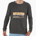 Atlanta Ga City Stripes Sweatshirt - Casual Everyday Wear Unisex - T-Shirt, Sweatshirt, Hoodie