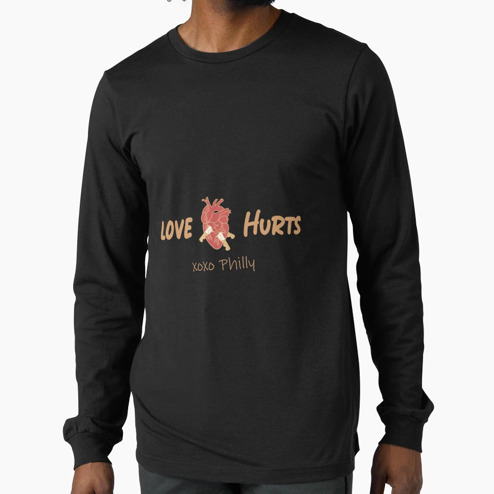 Philadelphia Love Hurts Philly Fan Pride T-Shirt - Unique Graphic Unisex - T-Shirt, Sweatshirt, Hoodie