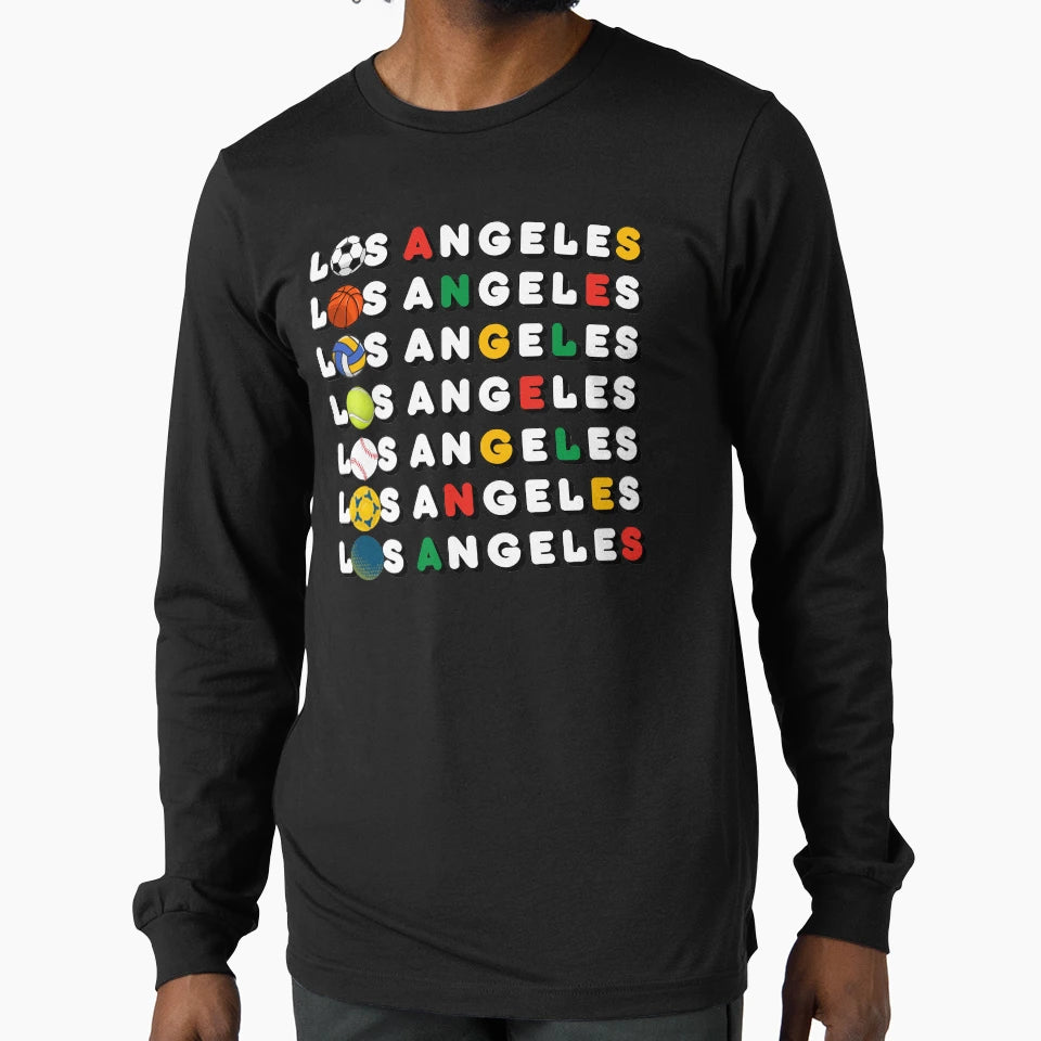 Sports Los Angeles T-Shirt - Fun Novelty Design for Adults - T-Shirt, Sweatshirt, Hoodie