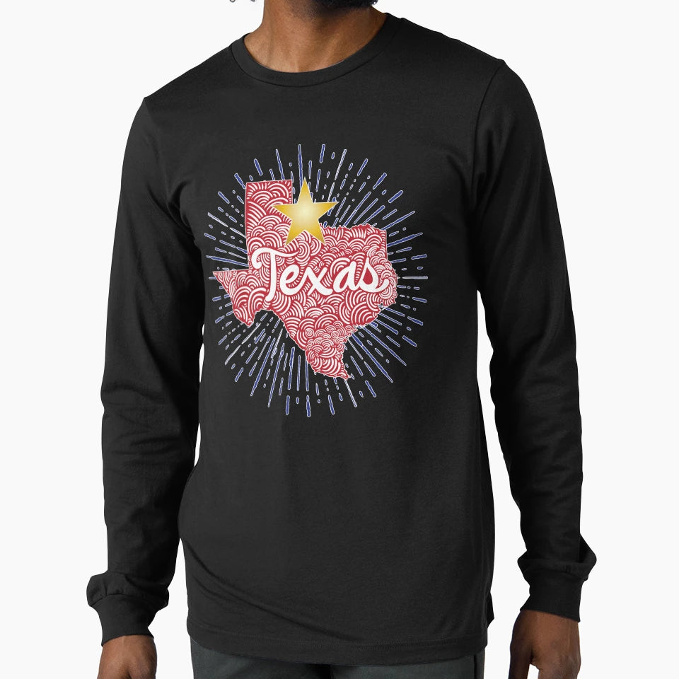 Texas T-Shirt - Custom Art Print Unisex - T-Shirt, Sweatshirt, Hoodie