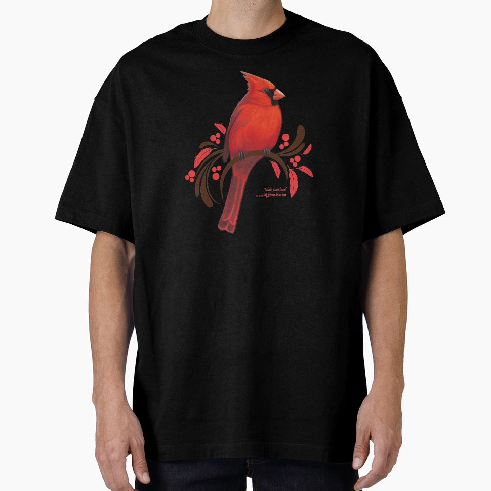 Male Cardinal T-Shirt - Casual Everyday Wear Men Women - T-Shirt, Sweatshirt, Hoodie