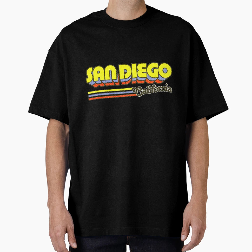 San Diego Ca City Stripes T-Shirt - Trendy Graphic Men Women - T-Shirt, Sweatshirt, Hoodie