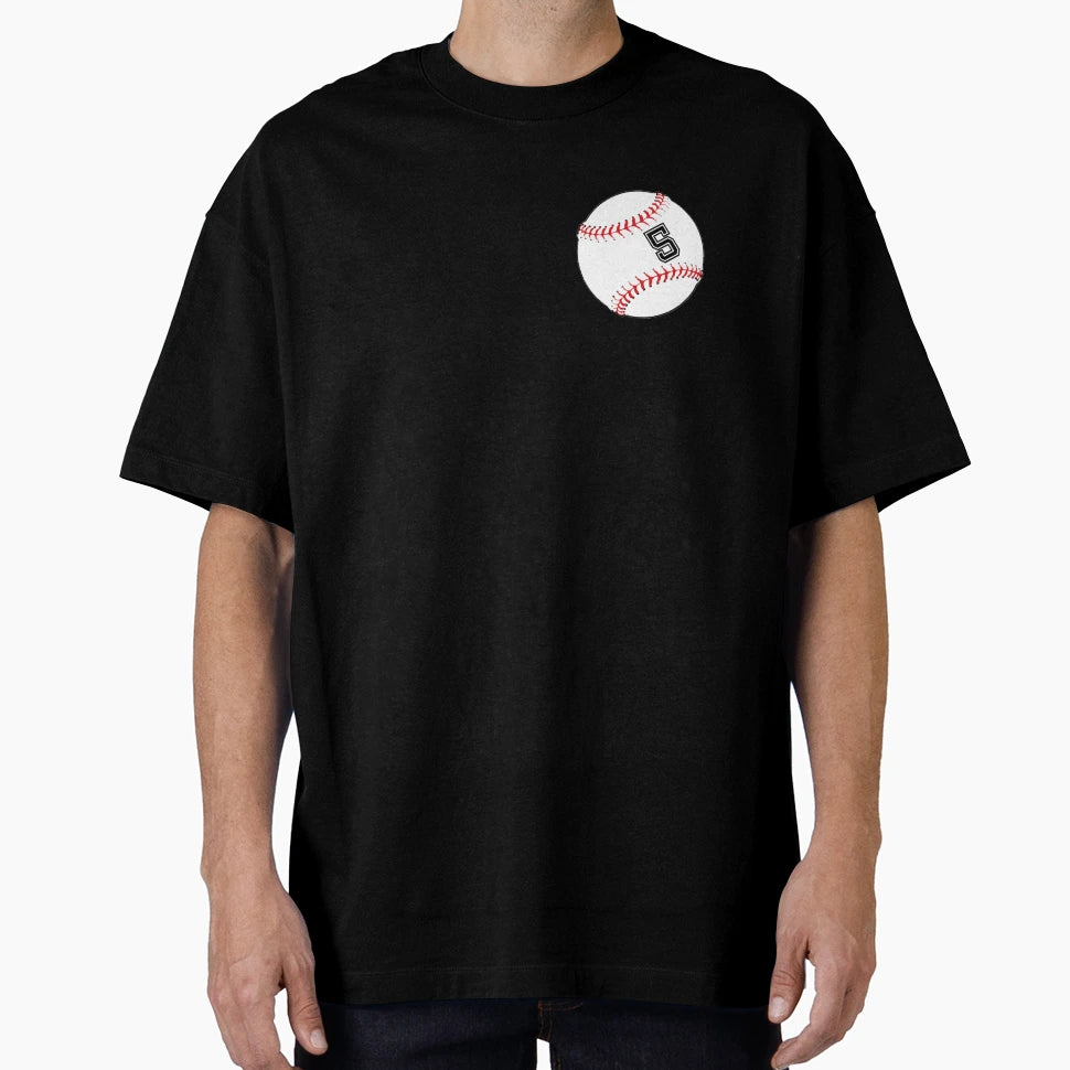 Baseball Player Jersey No 5 Back T-Shirt - Streetwear Style Men Women - T-Shirt, Sweatshirt, Hoodie