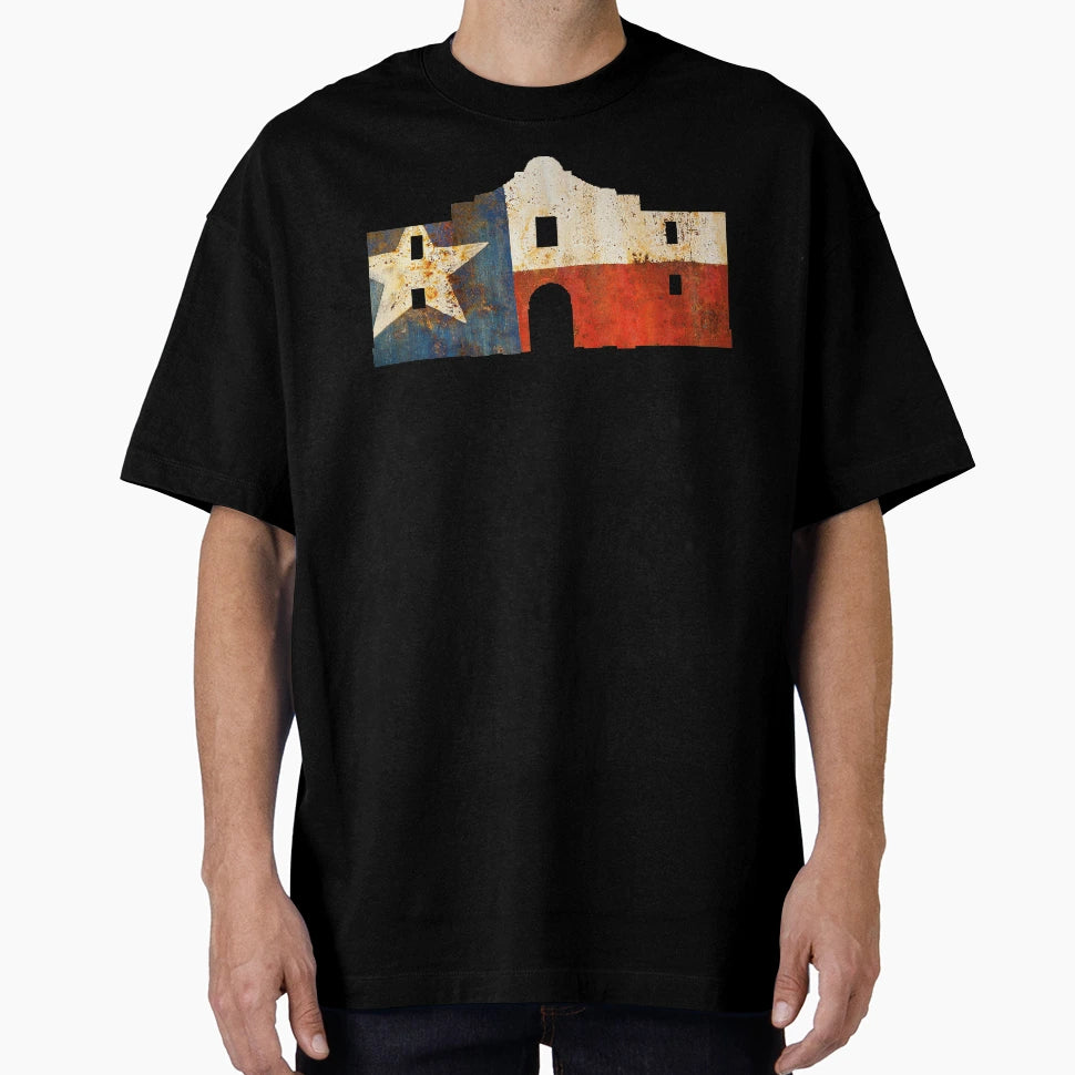 Alamo Texas Flag T-Shirt - Fun Novelty Design for Adults - T-Shirt, Sweatshirt, Hoodie
