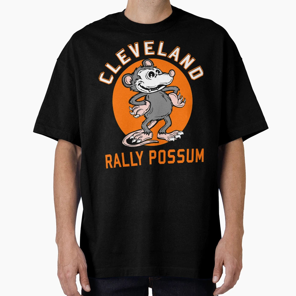 Cleveland Rally Possum T-Shirt - Aesthetic Graphic Men Women - T-Shirt, Sweatshirt, Hoodie