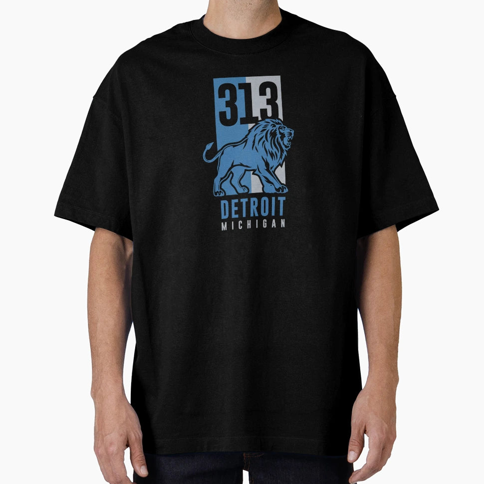 313 Lions T-Shirt - Trendy Graphic for Adults - T-Shirt, Sweatshirt, Hoodie
