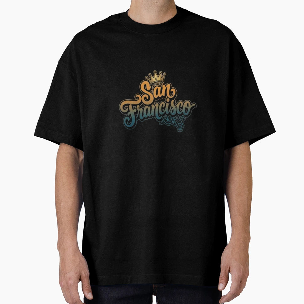 San Francisco Graffiti Minimalist T-Shirt - Custom Art Print Unisex - T-Shirt, Sweatshirt, Hoodie
