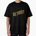 Detroit City Typography T-Shirt - Graphic Print Men Women - T-Shirt, Sweatshirt, Hoodie