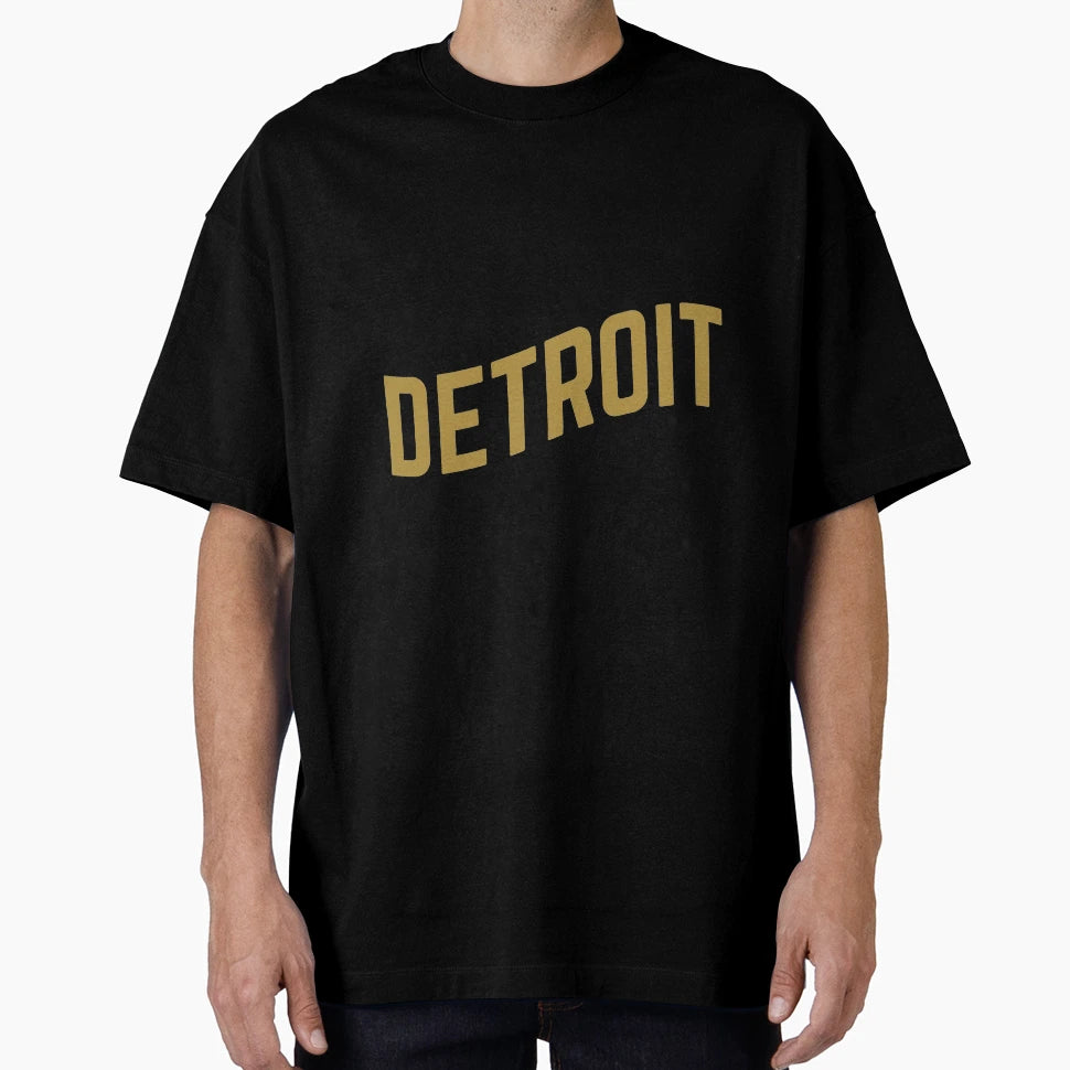 Detroit City Typography T-Shirt - Graphic Print Men Women - T-Shirt, Sweatshirt, Hoodie