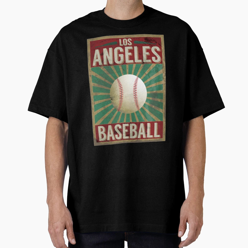 Los Angeles Baseball Artwork T-Shirt - Unique Graphic Unisex - T-Shirt, Sweatshirt, Hoodie
