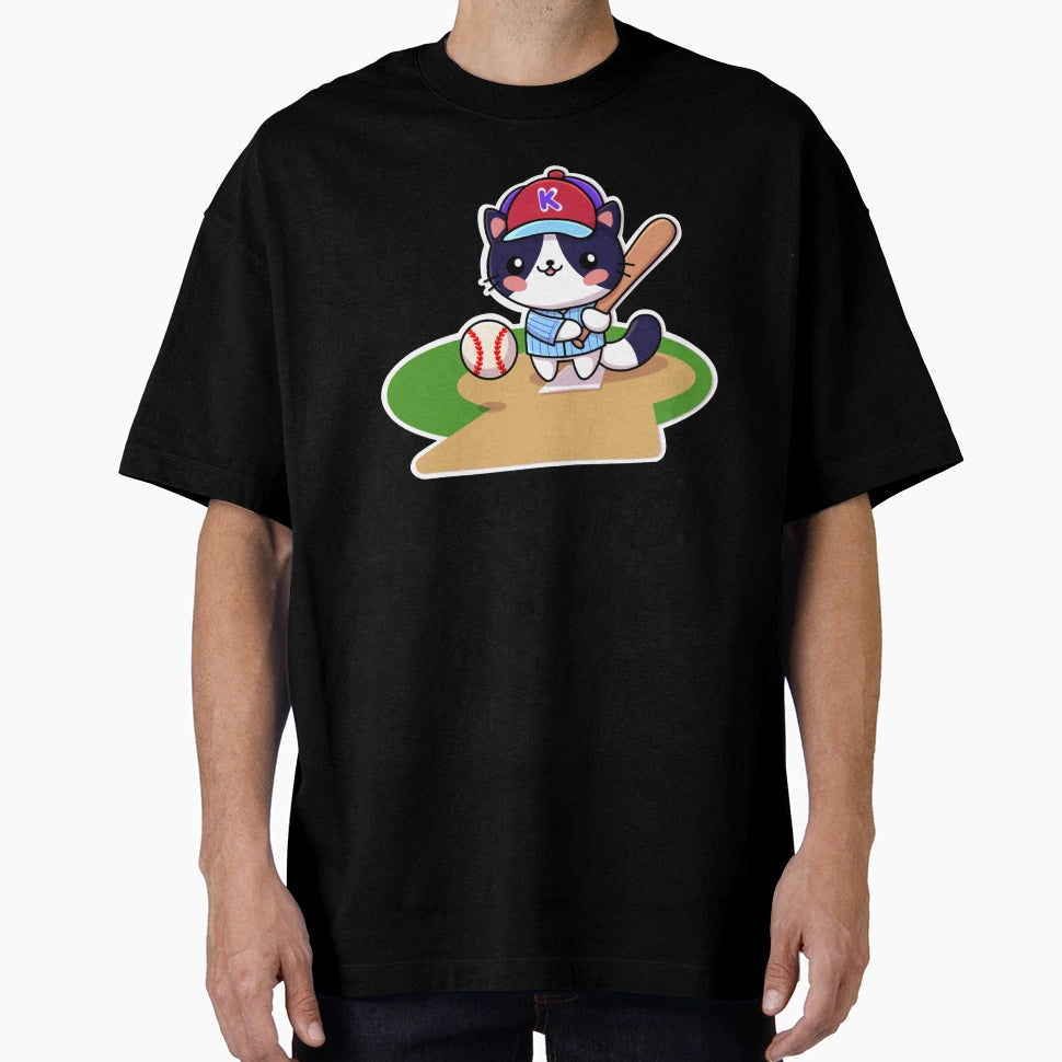 7 Baseball Cat T-Shirt - Trendy Graphic for Adults - T-Shirt, Sweatshirt, Hoodie