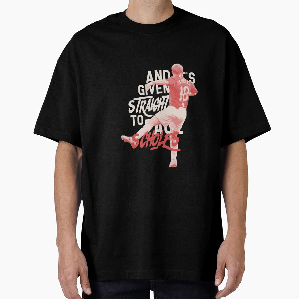 Given Straight To Paul Scholes T-Shirt - Aesthetic Graphic Unisex - T-Shirt, Sweatshirt, Hoodie