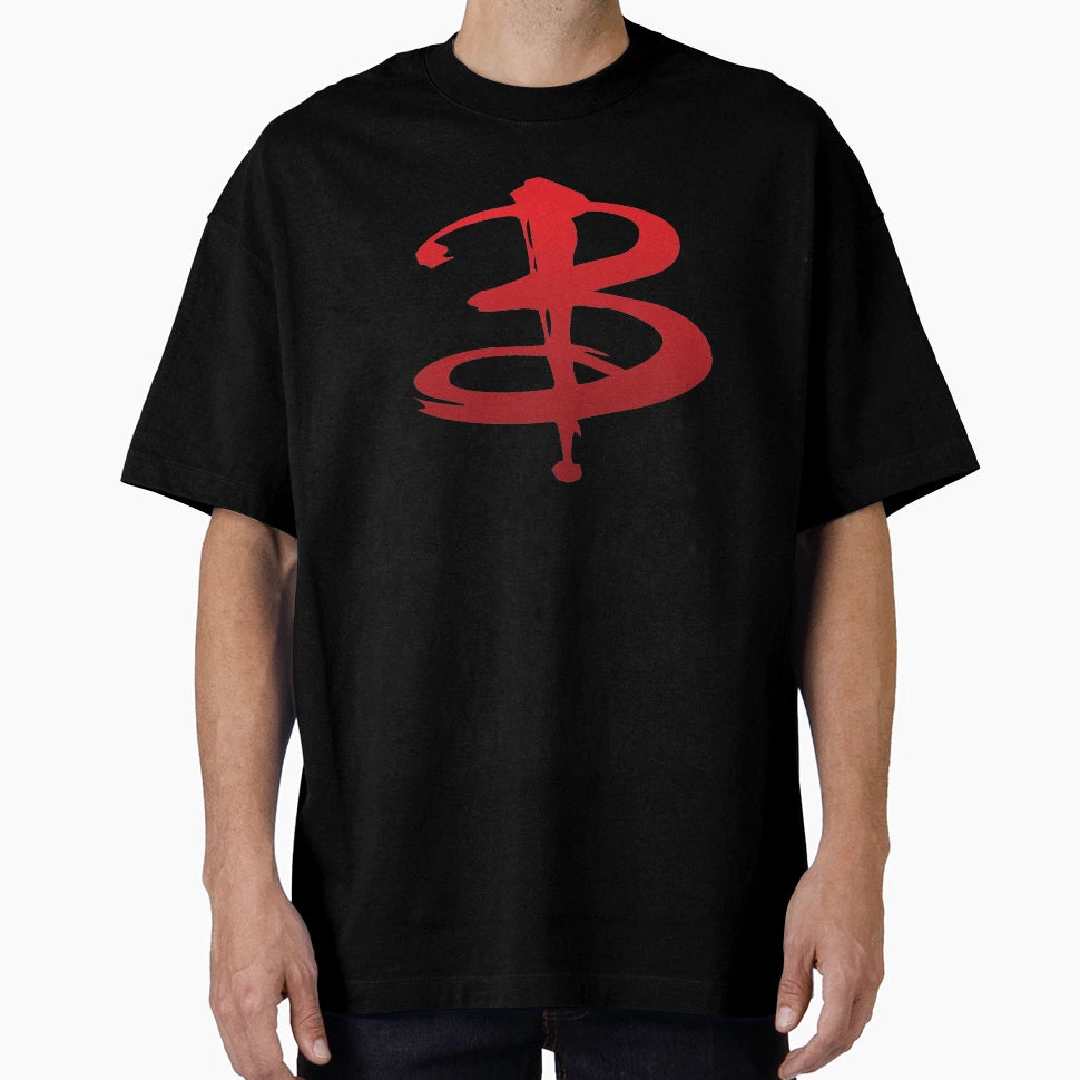 Red B Logo Buffy T-Shirt - Novelty Apparel Men Women - T-Shirt, Sweatshirt, Hoodie