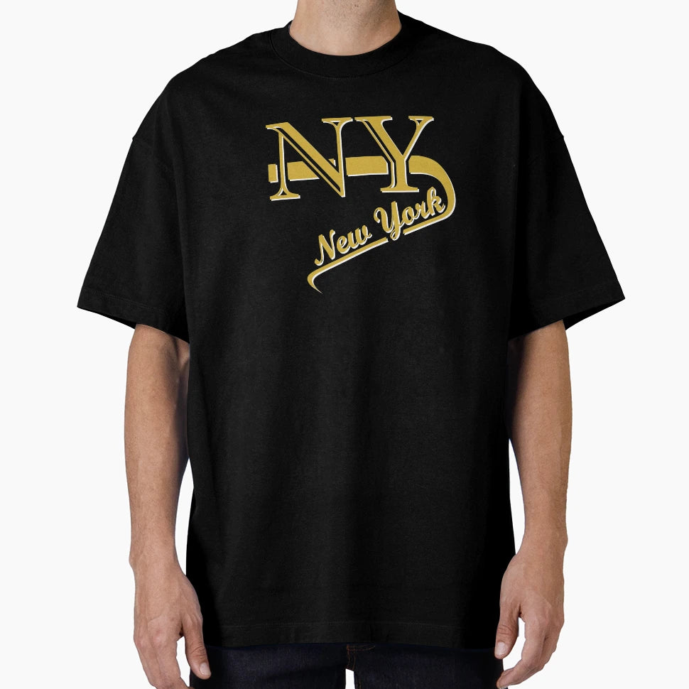 New York City Nyc Manhattan Gold T-Shirt - Fun Novelty Design for Adults - T-Shirt, Sweatshirt, Hoodie