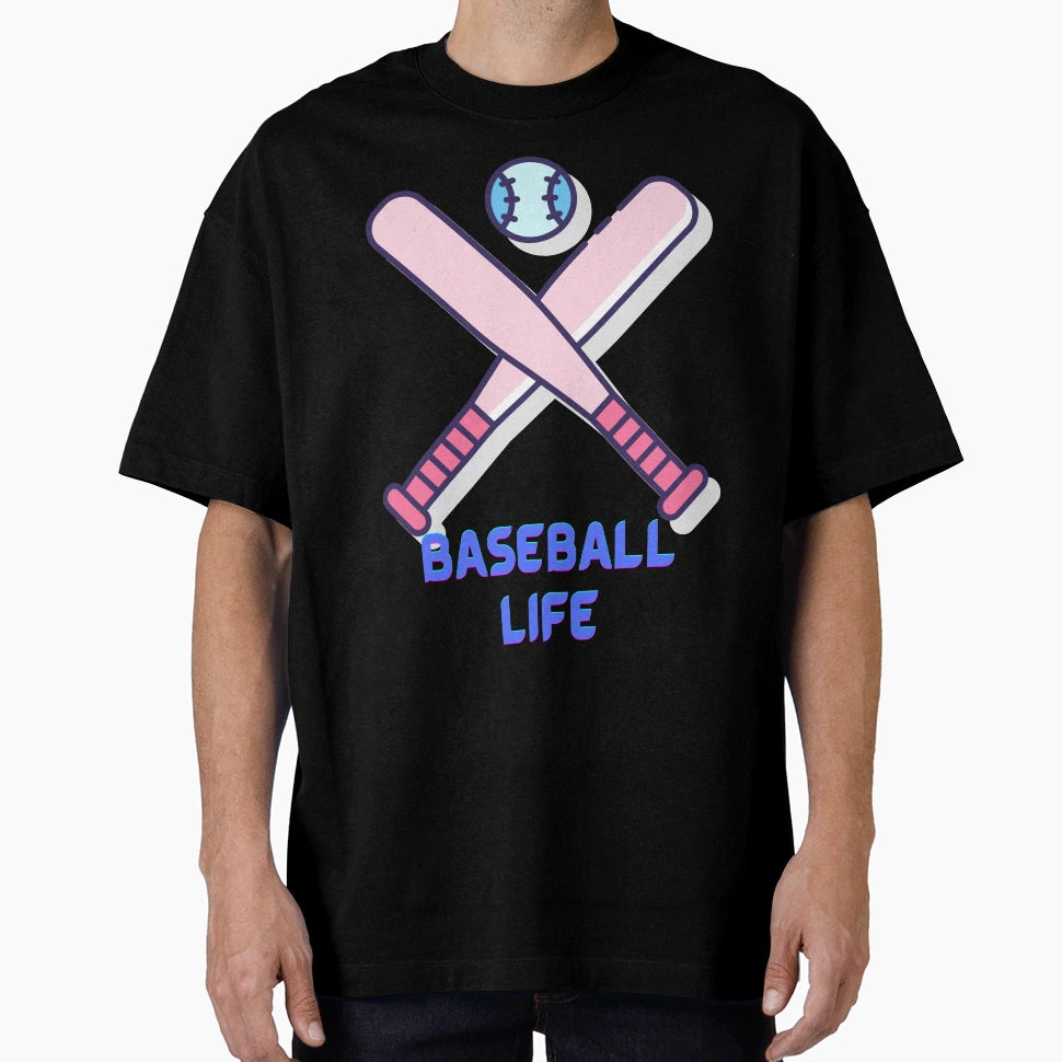 Baseball Life T-Shirt - Fun Novelty Design for Adults - T-Shirt, Sweatshirt, Hoodie