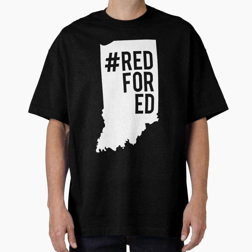 Red Ed Indiana Teacher T-Shirt - Novelty Apparel for Adults - T-Shirt, Sweatshirt, Hoodie