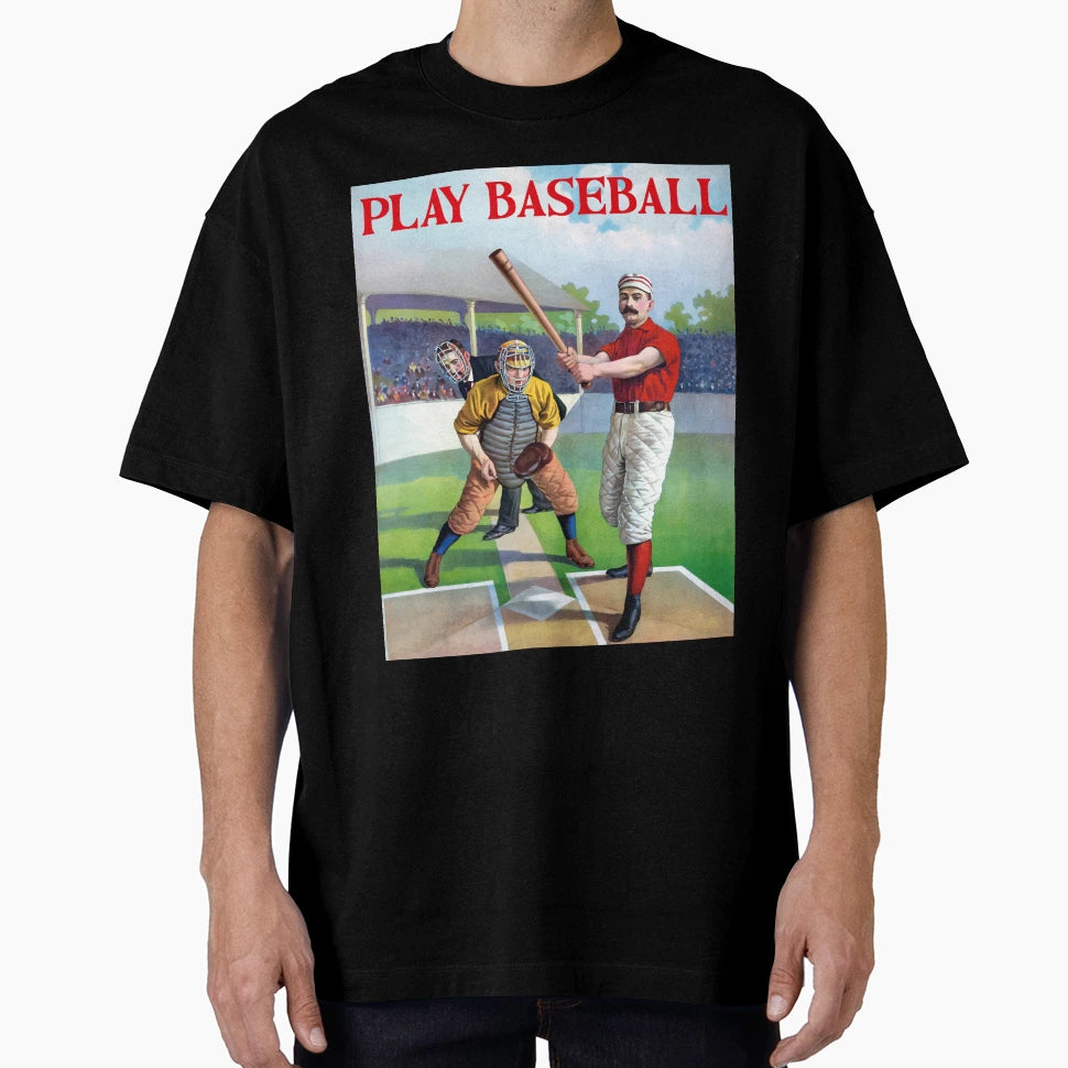 Play Baseball T-Shirt - Minimalist Print Unisex - T-Shirt, Sweatshirt, Hoodie