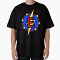 Super Letter E Superhero T-Shirt - Novelty Apparel Men Women - T-Shirt, Sweatshirt, Hoodie