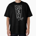 San Diego Night Usa California Typography T-Shirt - Graphic Print Unisex - T-Shirt, Sweatshirt, Hoodie