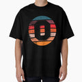 0 Number Sunset Zero Years Old Birthday T-Shirt - Aesthetic Graphic Unisex - T-Shirt, Sweatshirt, Hoodie