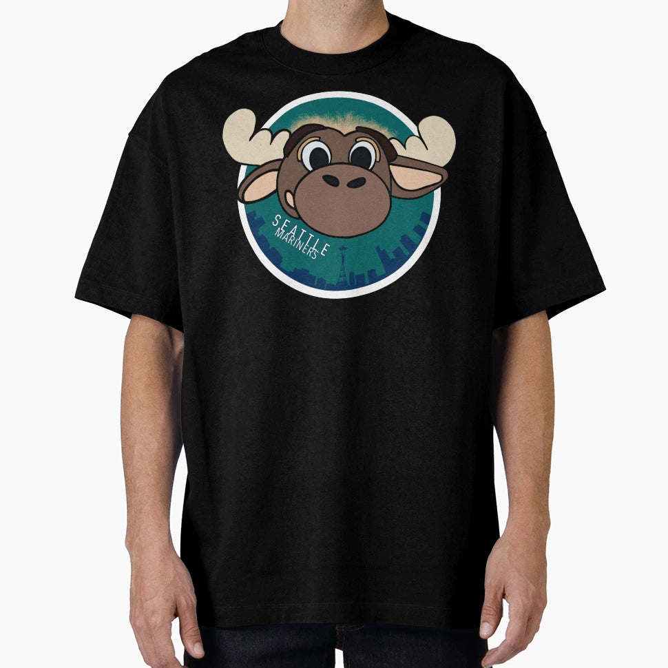 Seattle Moose Baseball T-Shirt - Graphic Print for Adults - T-Shirt, Sweatshirt, Hoodie