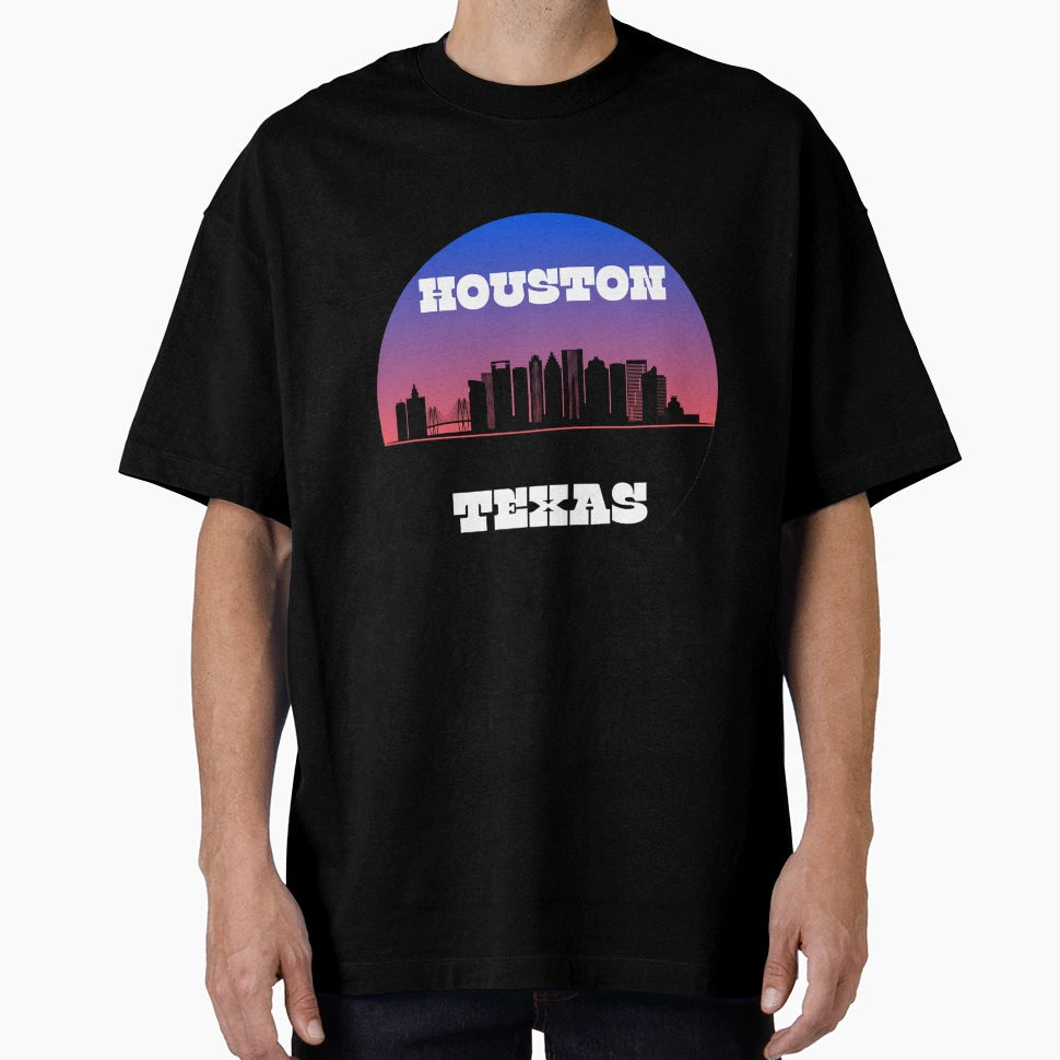 Houston Skyline T-Shirt - Casual Everyday Wear Men Women - T-Shirt, Sweatshirt, Hoodie
